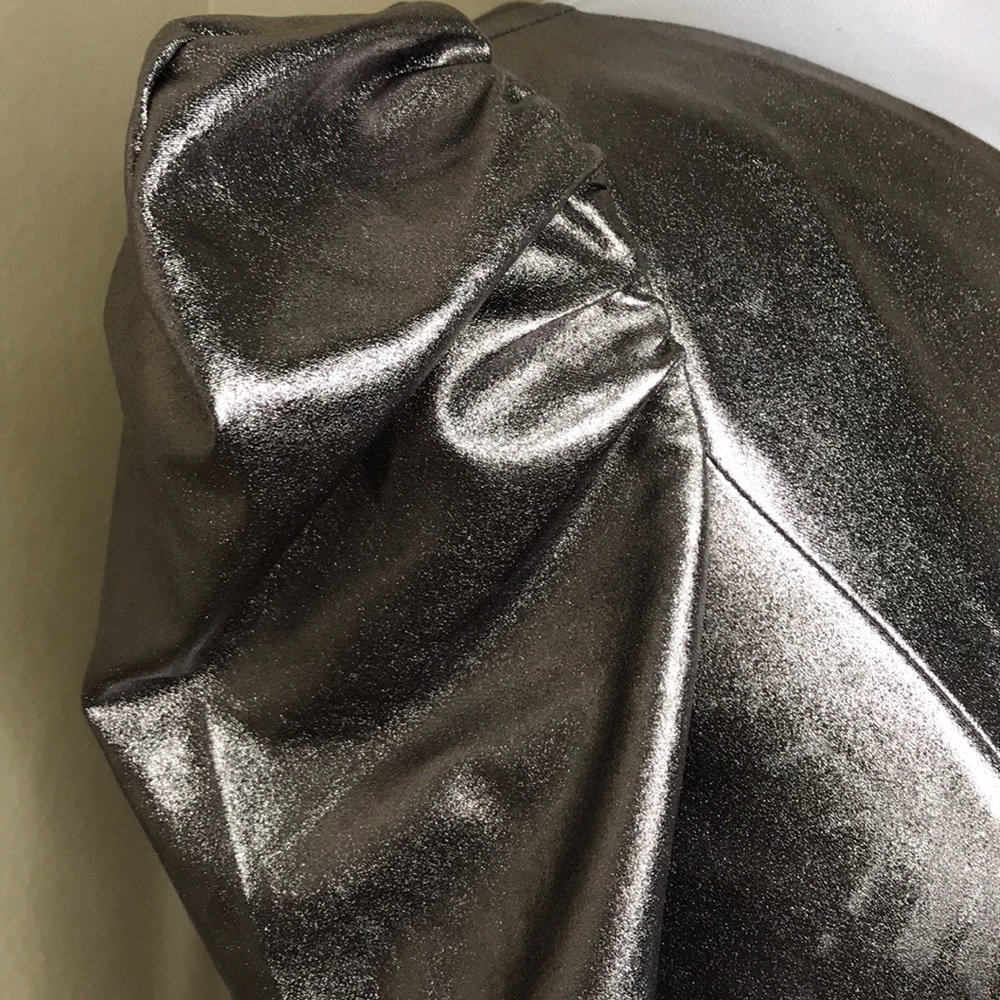 LOVERS + FRIENDS One Shoulder Silve Bodycon Dress XS - Picture 4 of 9